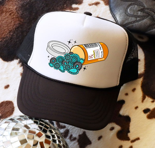 Turquoise RX Hat HATS & HAIR - 103 Turquoise N Tines   