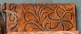 Hand-tooled Leather Wallet BAGS & WALLETS - 102 Leaders in Leather saddle wild flower 