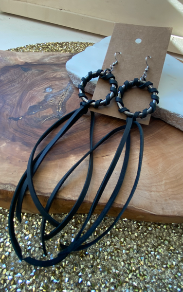Twisted Fringe Earring JEWELRY - 101 Angus and Abe Leather Co.   