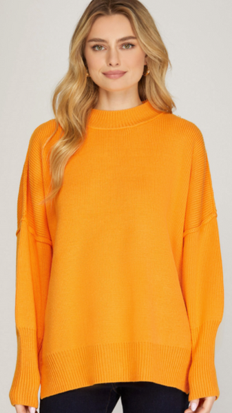 Orange You Glad To See Me Sweater SWEATERS - 131 She + Sky small  