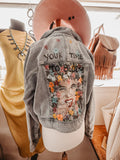 1/1 Hand Painted Vintage Jacket OUTERWEAR - 140 Roxanne Vincent   