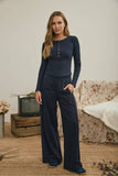 Fitted Ribbed Long Sleeve Top