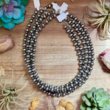18-Inch Sterling Silver Pearl Necklace – 4mm & 8mm Alternating Pearls