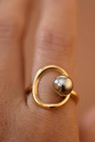 18K Gold Plated Waterproof Stainless Steel Ring - 7926