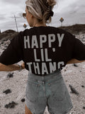 Happy Lil Thang Graphic Tee - Black GRAPHIC TEES - 121 WE THE BABES S  