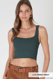 NS7801 - Chevron Ribbed Crop Top