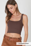 NS7801 - Chevron Ribbed Crop Top