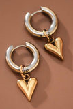 18K Gold Plated Waterproof Stainless Steel Drop Earrings - 7784