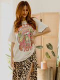 Rolling Stones Vintage Concert Off White Thrifted Tee