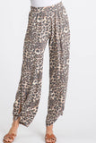 Leopard Split Ankle Pants