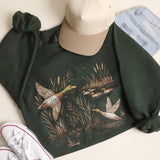 Mallard Duck Marshland Crewneck