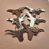 Cowhide Bull Keychain - Genuine Hair