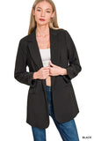 Woven Long Sleeve Classic Blazer