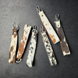 Cowhide Long Keychain - Genuine Cowhide