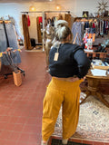 Smocked Waist Wide Leg Pant