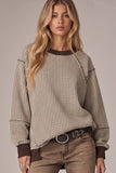 Waffle Patch Comfy Pullover