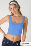 NS7801 - Chevron Ribbed Crop Top