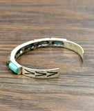 Western Bar Turquoise Cuff Bracelet