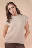 Oversized Soft Knit Sweater Vest Top