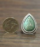 750179, 1.2" Western Turquoise Adjustable Ring