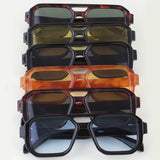 Bright Tortoise Aviator Block Sunglasses