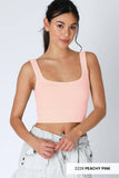 NS7801 - Chevron Ribbed Crop Top