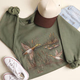 Mallard Duck Marshland Crewneck