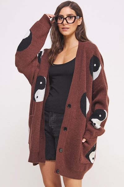 Ying Yang Cardigan