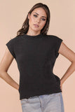 Oversized Soft Knit Sweater Vest Top