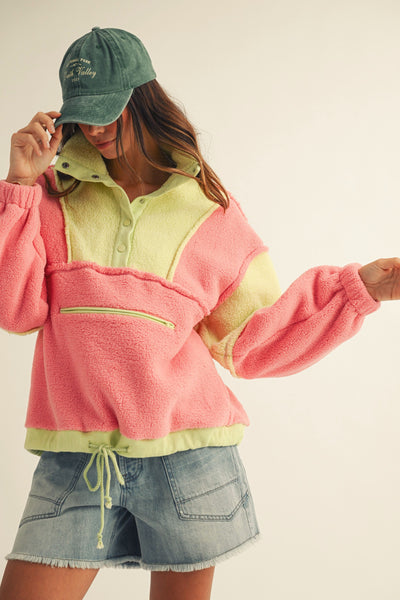 Color Block Pullover