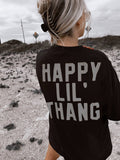 Happy Lil Thang Graphic Tee - Black GRAPHIC TEES - 121 WE THE BABES   