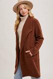 OPEN FRONT KNIT COAT JACKET