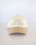Jeez Louise Low-Profile Baseball Hat - Khaki & Cream