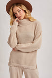 LOOSE FIT TURTLENECK KNIT SWEATER