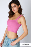 NS7801 - Chevron Ribbed Crop Top