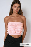 NS8401 - Layered Ruffle Tube Top
