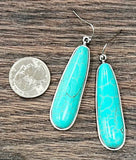 Western Turquoise Earrings - 2.2"