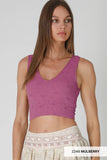 NS8309 -  Lace V Neck Tank Top