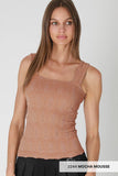 NS8416- Lace Textured Square Top