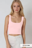 NS7801 - Chevron Ribbed Crop Top