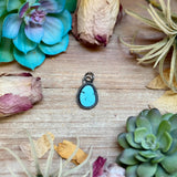 FREE Sterling Silver Necklace + MJ Sky Blue Turquoise Charm