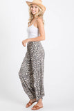 Leopard Split Ankle Pants