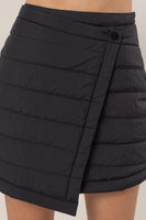 Puffer Mini Asymmetrical Skirt