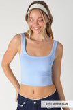 NS7801 - Chevron Ribbed Crop Top