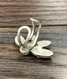 750394, White Turquoise, Brass Adjustable Ring