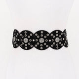 Faux Leather Arrow Belt