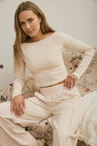 Off The Shoulder Cropped Knit Top
