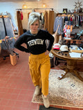 Smocked Waist Wide Leg Pant