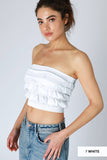 NS8401 - Layered Ruffle Tube Top