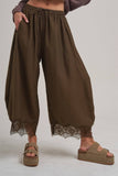 Lace Trim BALLOON LEG PANT